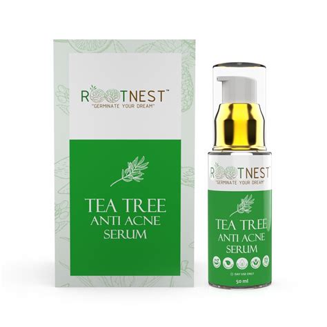 Rootnest Tea Tree Oil Anti-Acne Face Serum | Reduces Blackheads ...