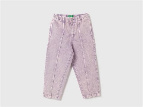 Girls Solid Balloon Fit Jeans – United Colors of Benetton Store