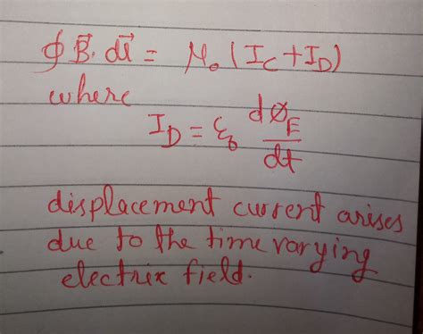 Write the expression for the generalized Ampere's circuital law ...