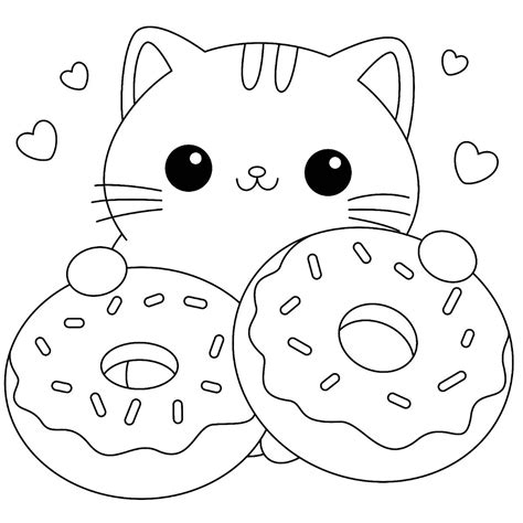 22 donut coloring pages free pdf printables – Artofit