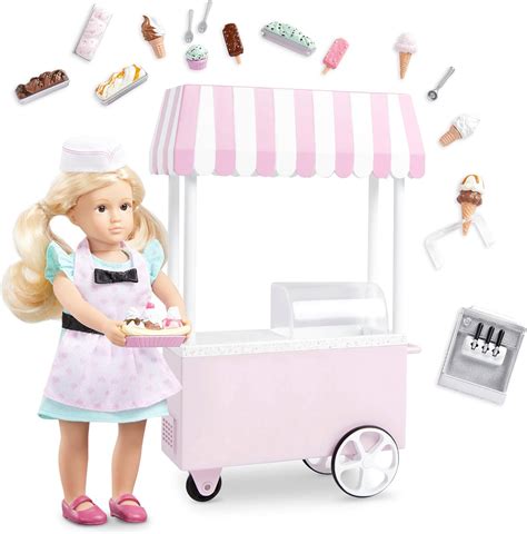 Amazon.com: Lori – Mini Doll & Ice Cream Cart – Clothes & Ice Cream ...