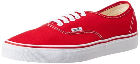 Buy Vans Unisex's Authentic Red Sneakers - 6 UK/India (39 EU ...