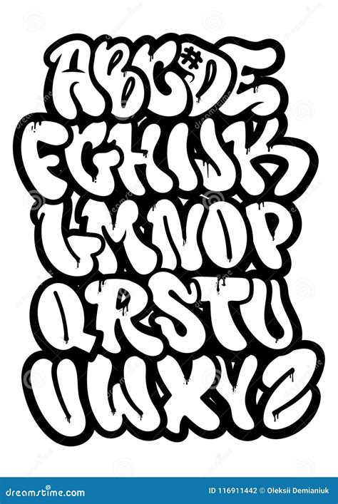 Graffiti type stock vector. Illustration of decor, modern - 116911442