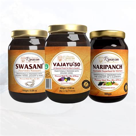 Ayurvedic Superfoods Family Pack - Vajayu, Naripanch & Swasani