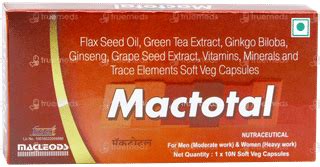 Mactotal Veg Capsule 10 - Uses, Side Effects, Dosage, Price | Truemeds