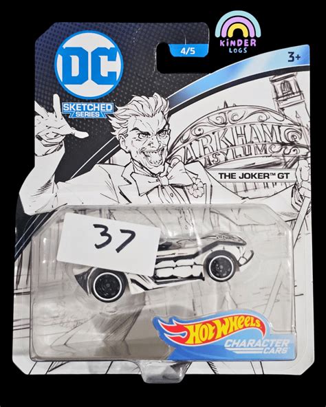 Hot Wheels Character Cars - DC Sketched Series - The Joker GT - Buy At ...