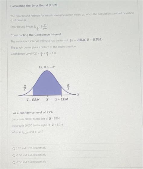 Image result for Error Bound Formulas
