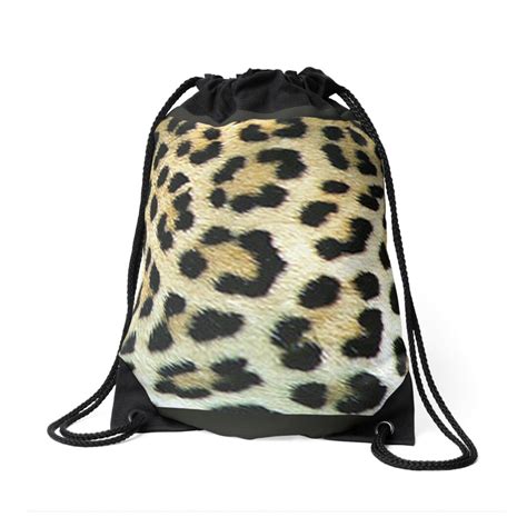 Image result for Leopard Print Drawstring Flannel Bag