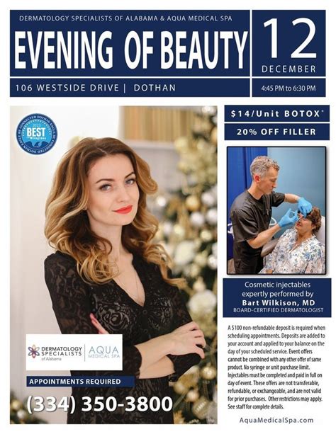 Evening of Beauty— Dothan, Aqua Medical Spa (Dothan), 12 December 2023 ...