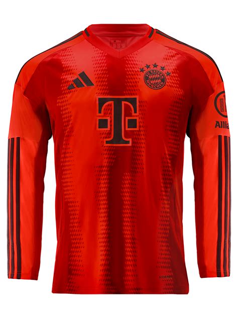 Men Long Sleeve Jersey Home 24-25 red | Official FC Bayern Munich Store