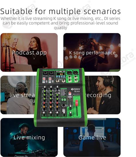 DDebra D Debra DI-4UX Professional Mixer Audio with 99 DSP India | Ubuy
