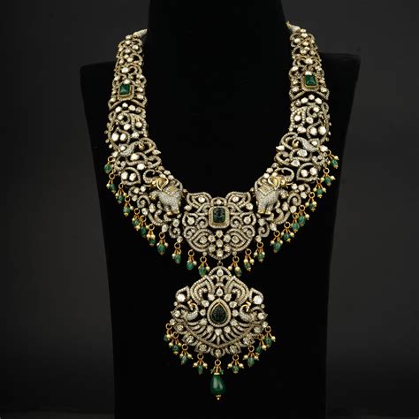 Explore designs in Antique haram jewellery from Amyra silver – Page 2