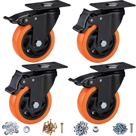 ASRINIEY 4 Caster Wheels, Casters Set of 4 Heavy Duty - India | Ubuy
