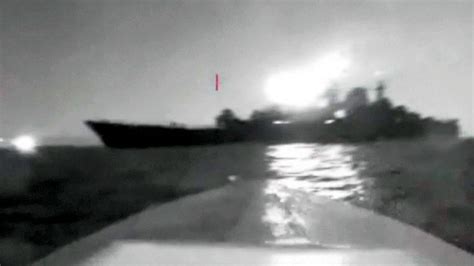 Ukrainian official says drones hit naval ship in Russian port