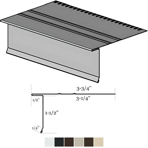 Aluminum Drip Edge .019 1-1/2" x 3-3/4" - A1A Wholesale Supply