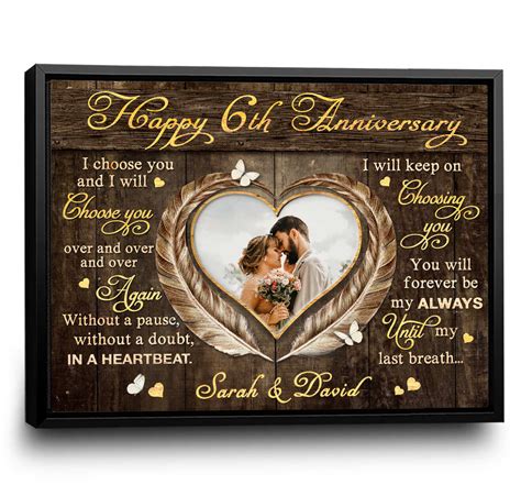 6th year wedding anniversary gift 60 photos - Astyledwedding.com