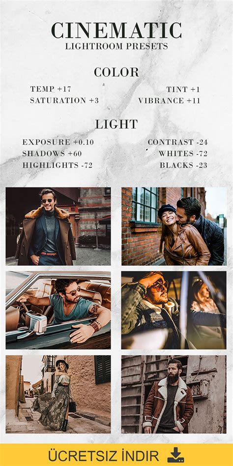 Bedava Al Lightroom Cinematic Preset | Lightroom editing tutorials ...