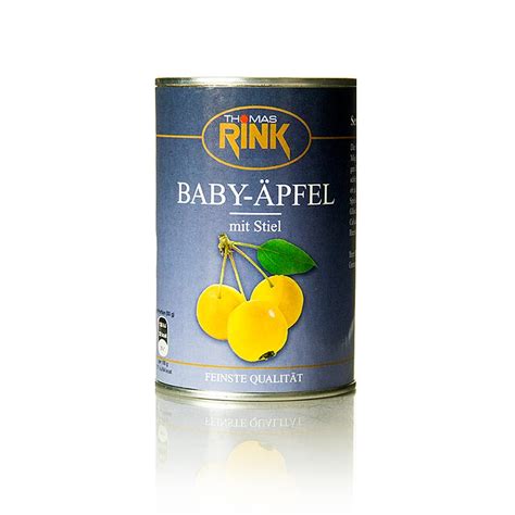 Baby apples, lightly sugared, with stem Thomas Rink, 425 g, can ...