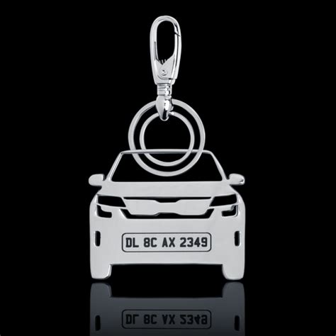 Buy Customized Number Plate Car Keychain Online at the Best Price