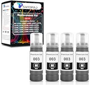 TintoPro 003 Compatible Refill Ink Bottle – High Yield Black Color Ink ...