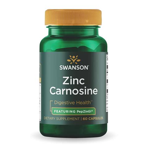 Swanson Ultra Zinc Carnosine (Pepzin Gi) 60 Capsules : Amazon.in ...