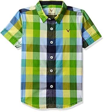 Allen Solly Junior Boys' Shirt (AKBSH316583_Yellow_7-8 Years) : Amazon ...