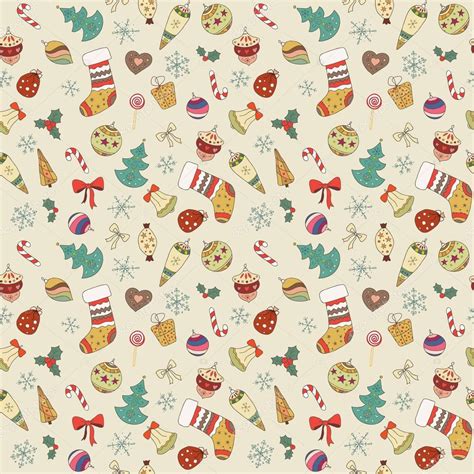 Cute Christmas Pattern Background