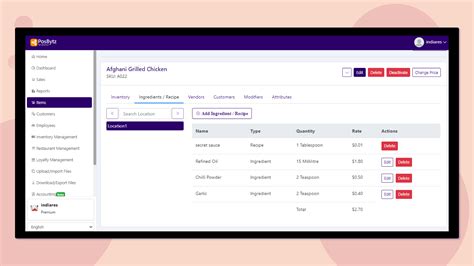 Restaurant Inventory Program 的图像结果