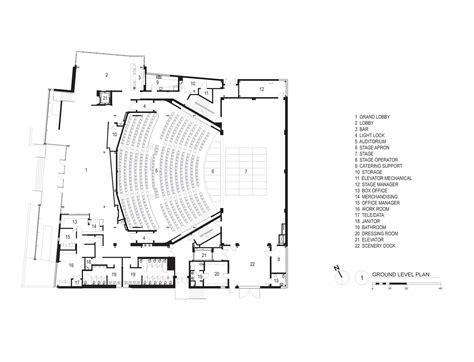 Topfer Theatre at ZACH - Ground Floor Plan