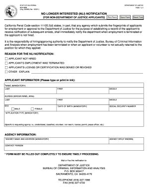 California NLI Notification Form - Fill Out, Sign & Share Online ...