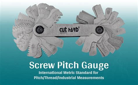 CUTHARD SCREW PITCH GAUGE 4 to 62 TPI, 0.25 to 6.0 mm combination with ...