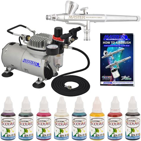 Complete Airbrush Face and Body Art Paint Airbrushing System - Includes ...