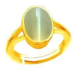 SJG: 7.25 Ratti Natural Cat's Eye Stone Adjustable Ring for Men and ...