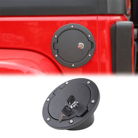 Locking Gas Cap Cover Fuel Door for 2007-2018 Jeep Wrangler JK ...