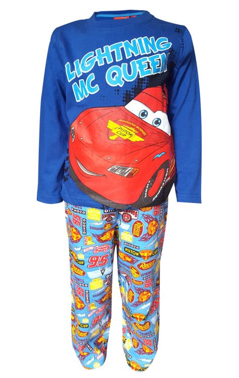 Buy Boys Disney Cars Lighting McQueen Long/Short Pyjamas Nightwear PJS ...