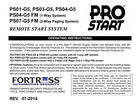 Image result for ProStart Remote Programming