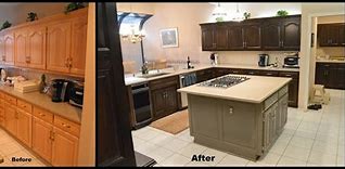 Image result for how to refinish kitchen cabinets