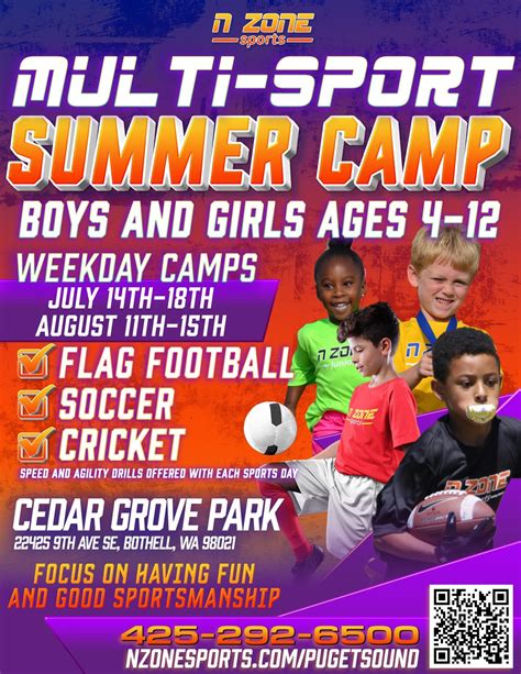 Multi Sports Summer Camps at Cedar Grove Park, Bothell on 14th July, 2025