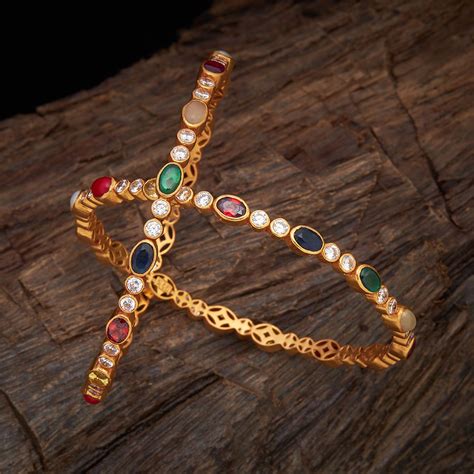 Multicolor Bangles Temple Silver Emballished with stones ...