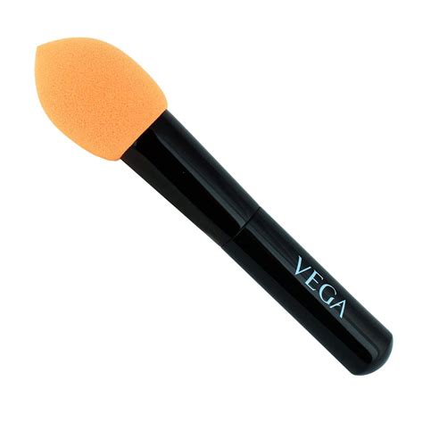 Vega Make-Up Blender Sponge With Handle, peach, 26 g : Amazon.in: Beauty