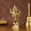 Buy Brass Lord Shanmugar Murugan Kartikeya Standing with Peacock Idol ...