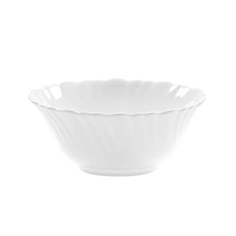 Borosil Larah Opal Glass Solid Bowl - 185 ml, Set of 6, White : Amazon ...