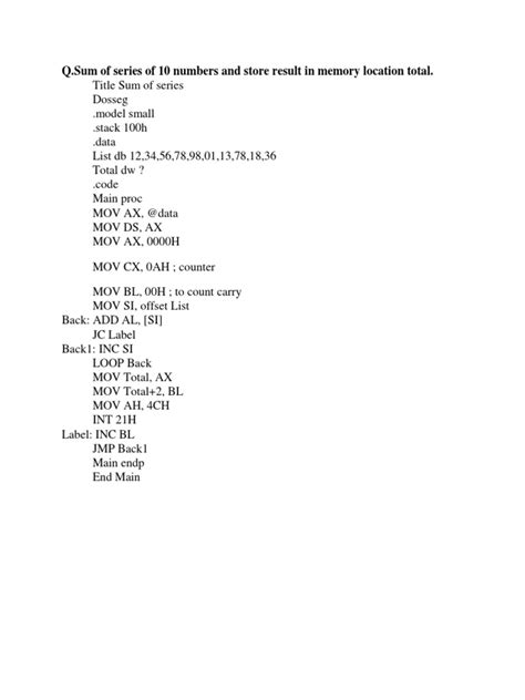 8086 Program 的图像结果