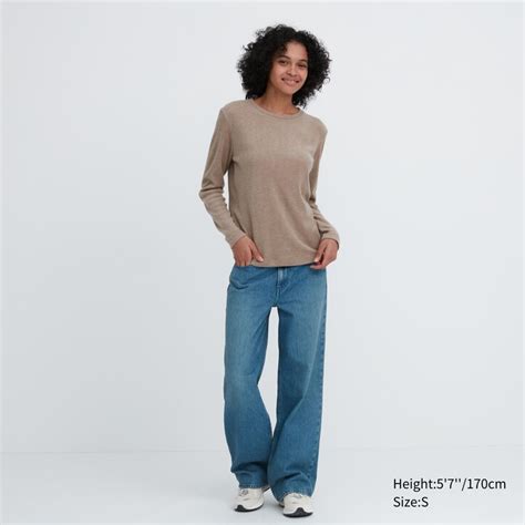Uniqlo T-Shirts & Tops Outlet Mall - Uniqlo Heattech Fleece Crew Neck ...