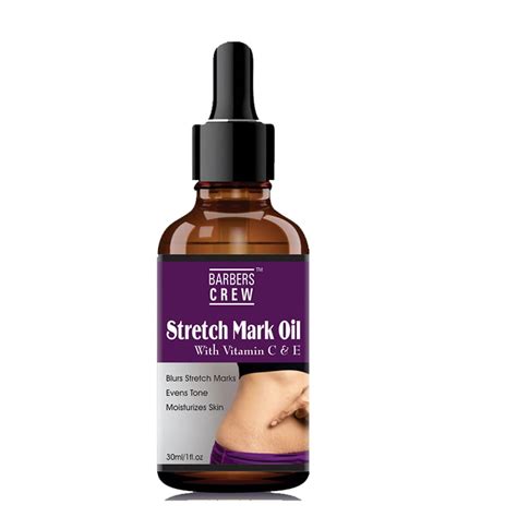 Barbers Crew Natural Stretch Oil, 7 in 1 Natural Bio Oil - Clinically ...