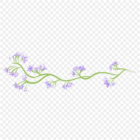 Purple Flower Vine PNG Transparent, Purple Rattan Flower Vine ...