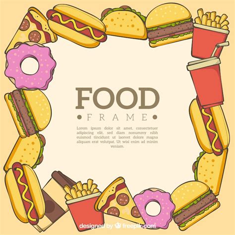 Fast food printable Vectors - Download Free High-Quality Vectors from ...