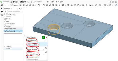 Image result for Onshape Tutorials Pattern Geometry Chapter 5