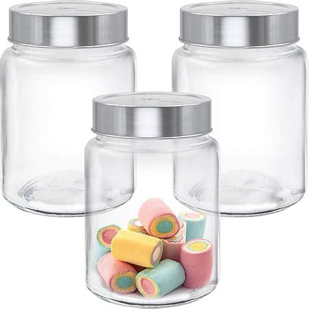 Buy Milton Crisp And Clear, Round Storage Pet Jars Set Of 3 (300 ML ...
