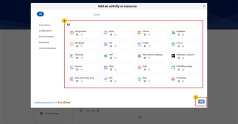 Teacher: User Manual | Adding Activities and Resources | DPDE